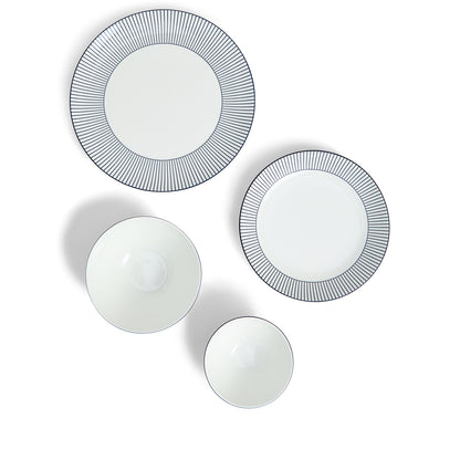 Wedgwood Gio Pinstripe 12 Piece Set White