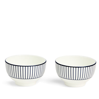 Wedgwood Gio Pinstripe Teapot and Bowl Set White