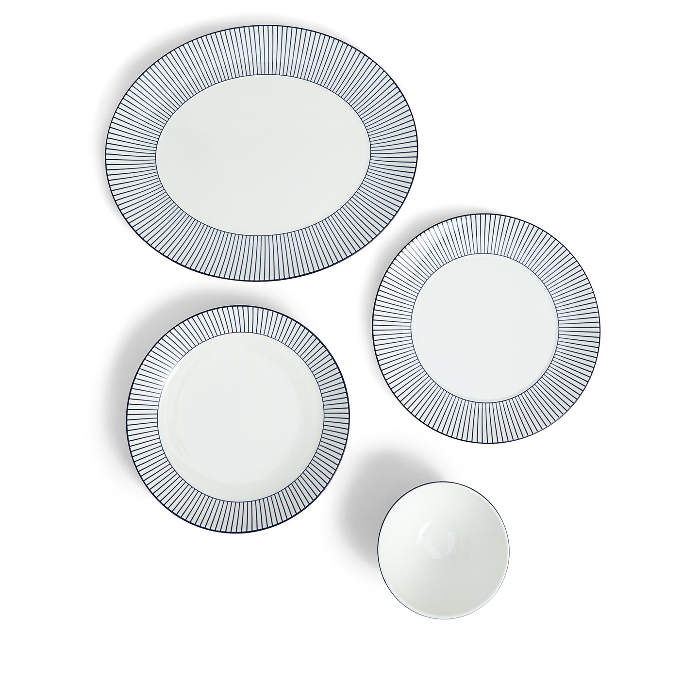 Wedgwood Gio Pinstripe 7 Piece Set White