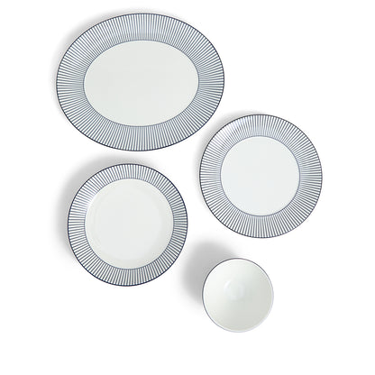 Wedgwood Gio Pinstripe 7 Piece Set White