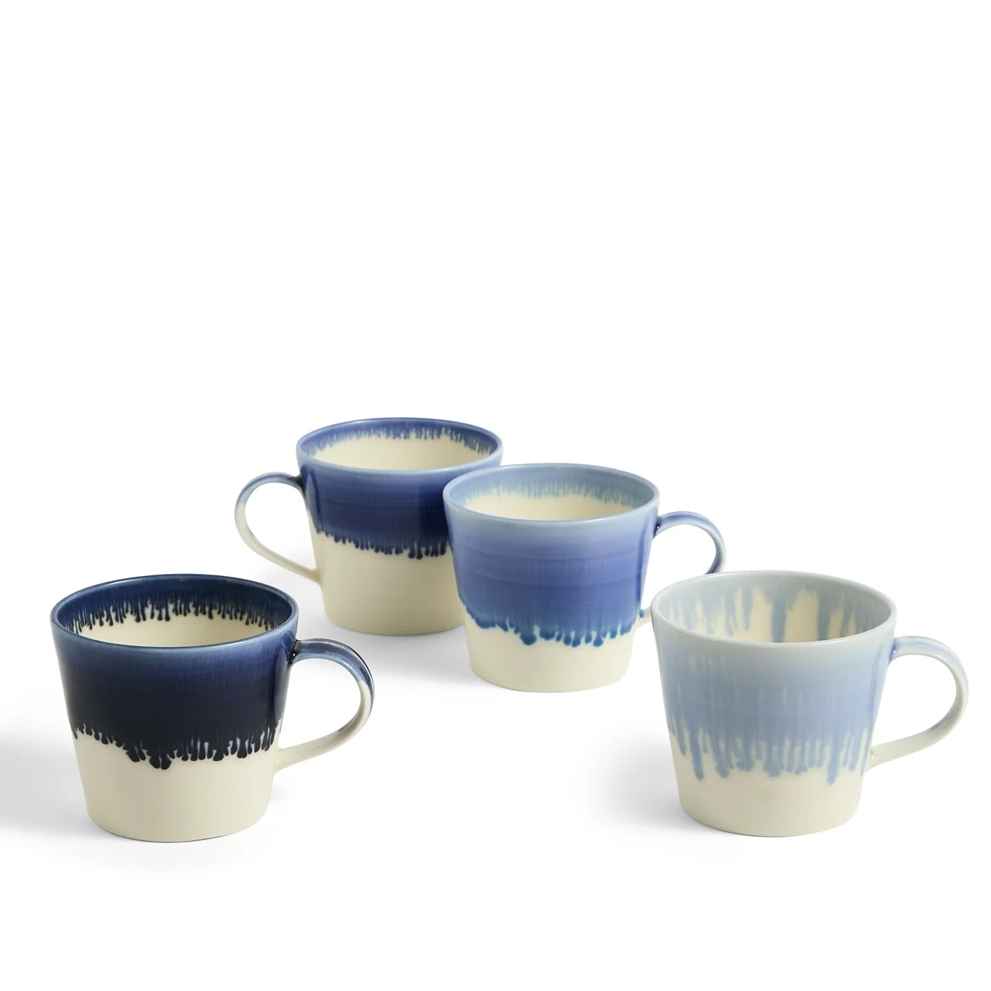 Royal Doulton Pacific Glaze Mug Blue, Set of 4