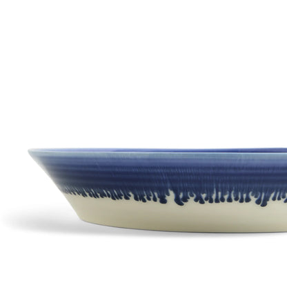 Royal Doulton Pacific Glaze Low Serving Bowl Blue