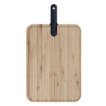Trebonn Artu Cutting Board With Chefs Knife 18cm (Black Edition)