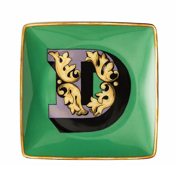 Versace Holiday Alphabet Dish - D