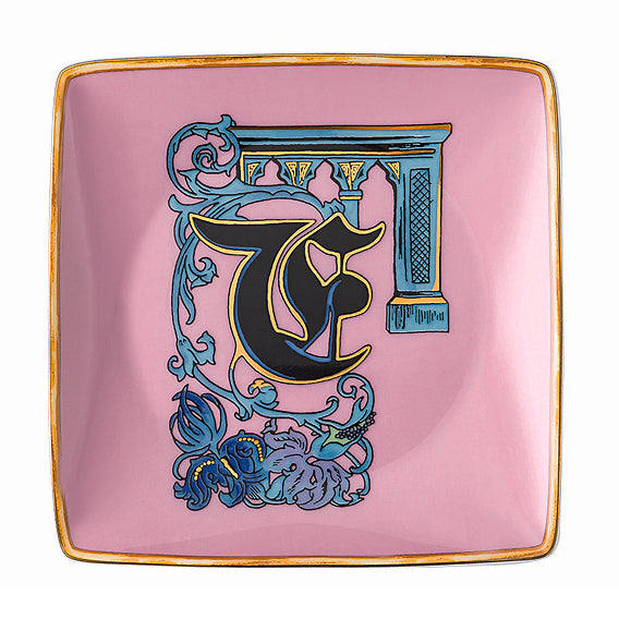 Versace Holiday Alphabet Dish - F