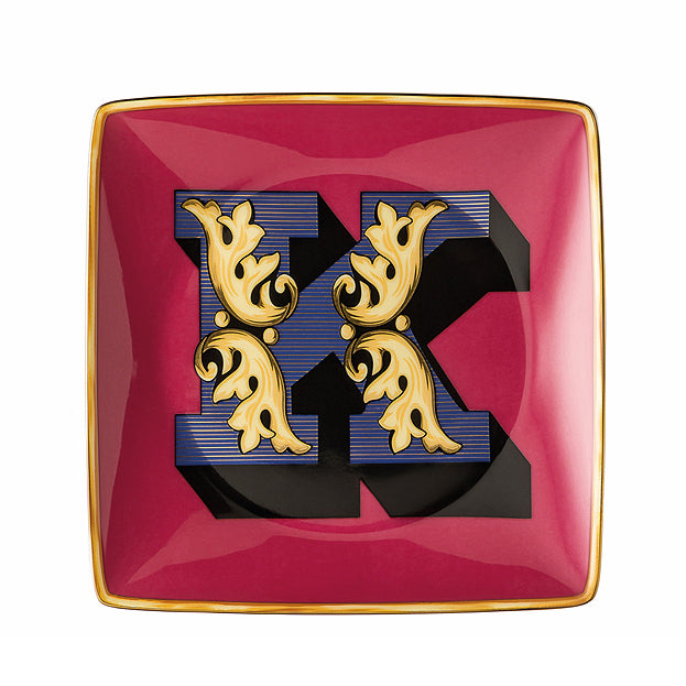 Versace Holiday Alphabet Dish - K