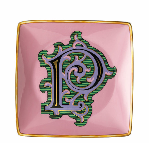 Versace Holiday Alphabet Dish - P