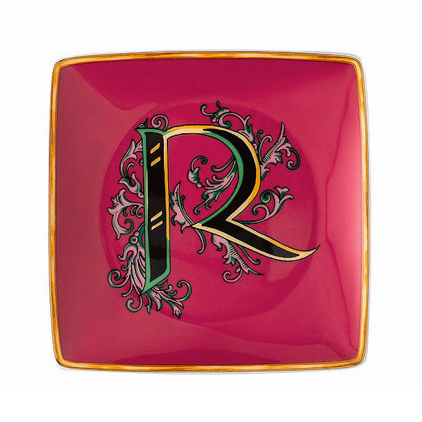 Versace Holiday Alphabet Dish - R