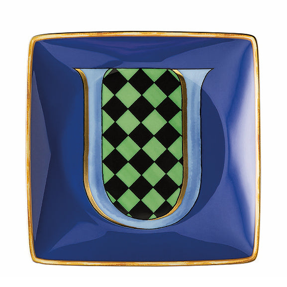 Versace Holiday Alphabet Dish - U