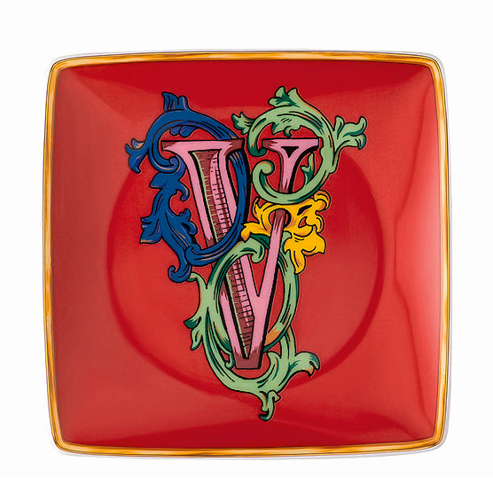 Versace Holiday Alphabet Dish - V