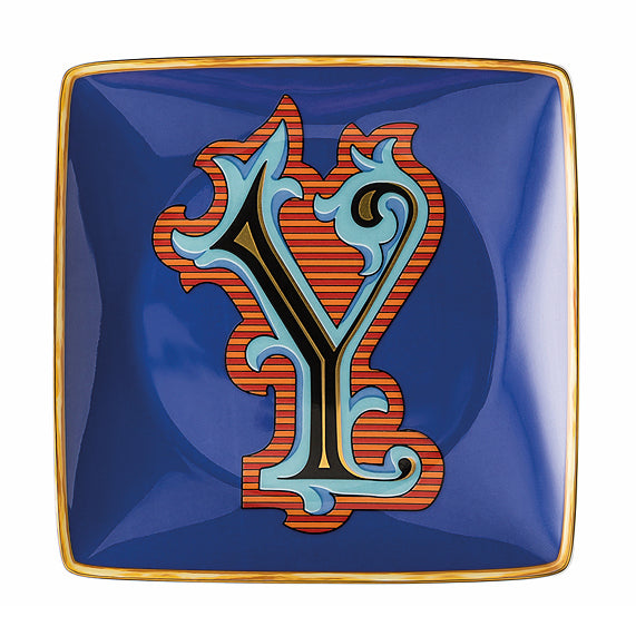 Versace Holiday Alphabet Dish - Y