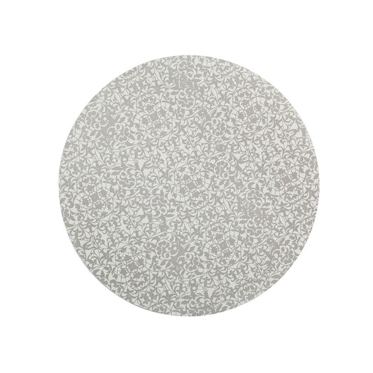 Denby Monsoon Filigree Silver Round Placemats Set of 4