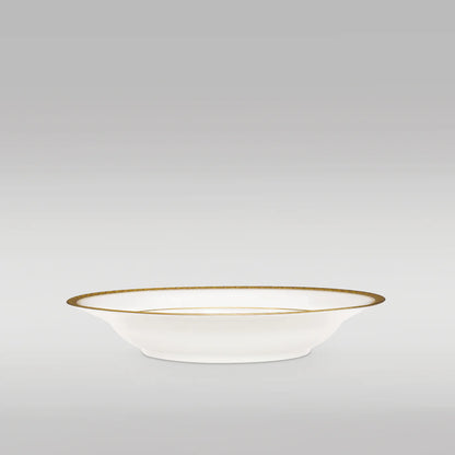 Noritake Charlotta Gold Rimmed Soup 22.5cm
