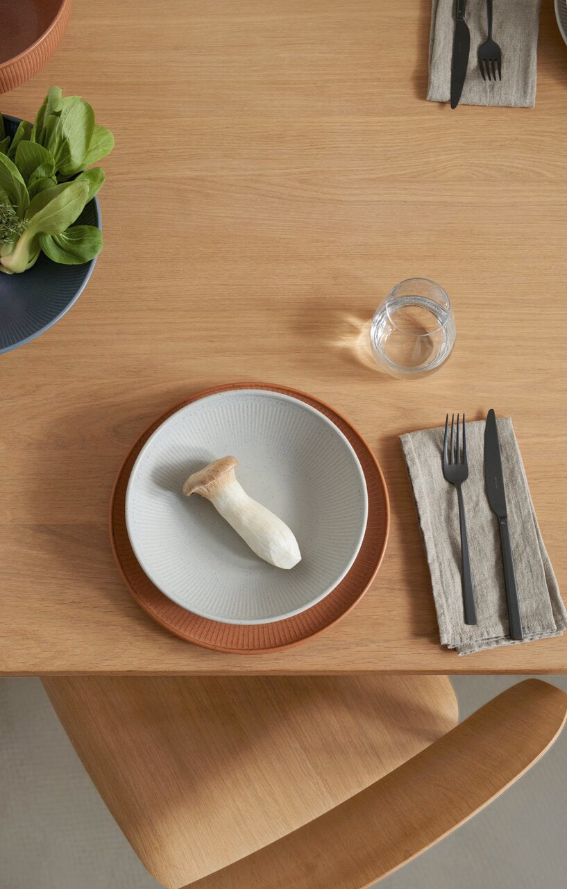 Thomas China Clay Deep Plate 23cm - Rock