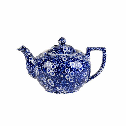 Burleigh Blue Calico Teapot small 3 - 4 cups
