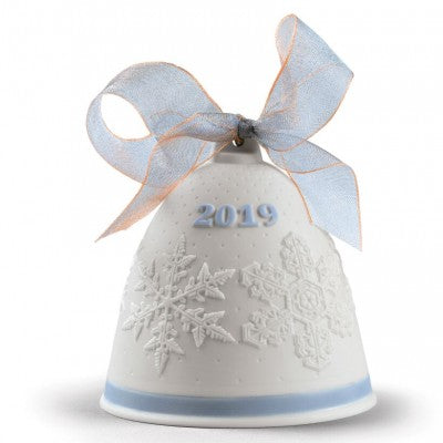 Lladro 2019 Christmas Bell Blue