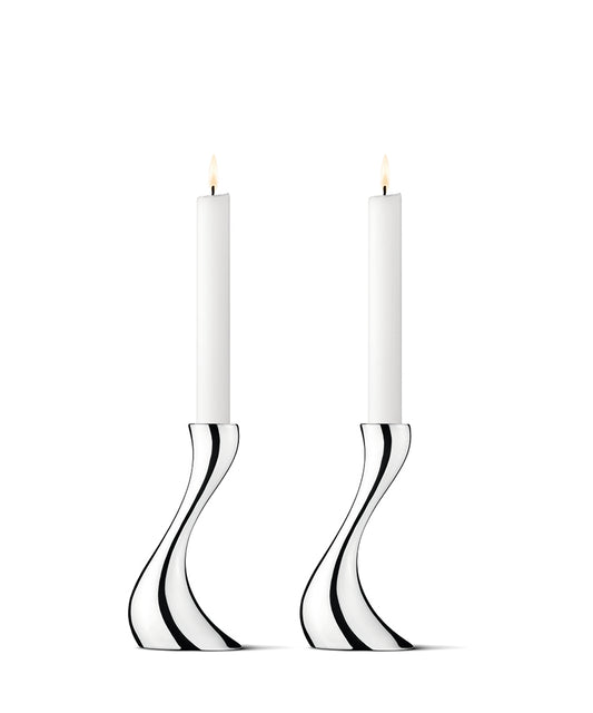 Georg Jensen Cobra Candleholder Set of 2, Small