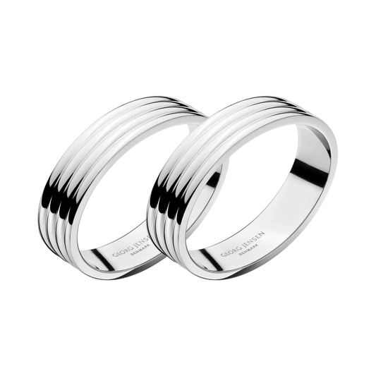 Georg Jensen Bernadotte Napkin Rings Set of 2