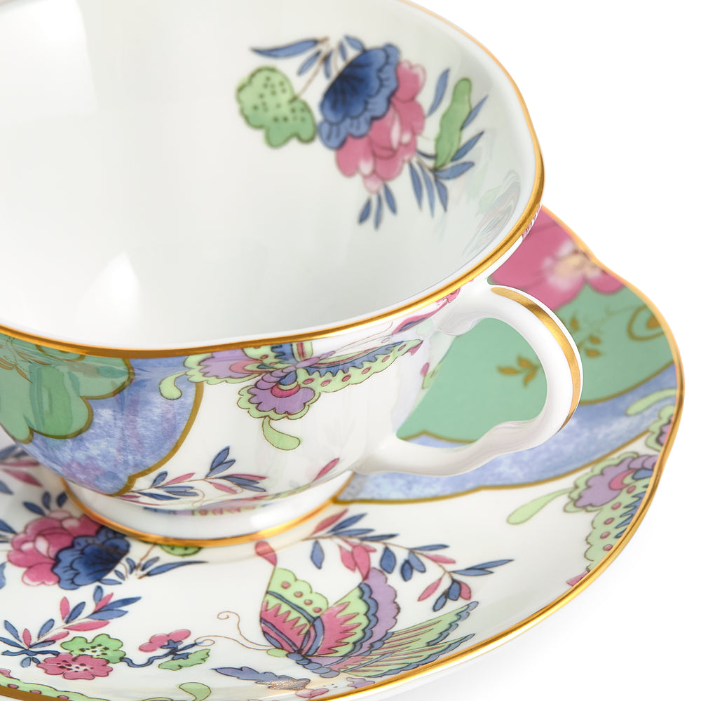 Wedgwood Butterfly Bloom Teacup and Saucer Set of 2