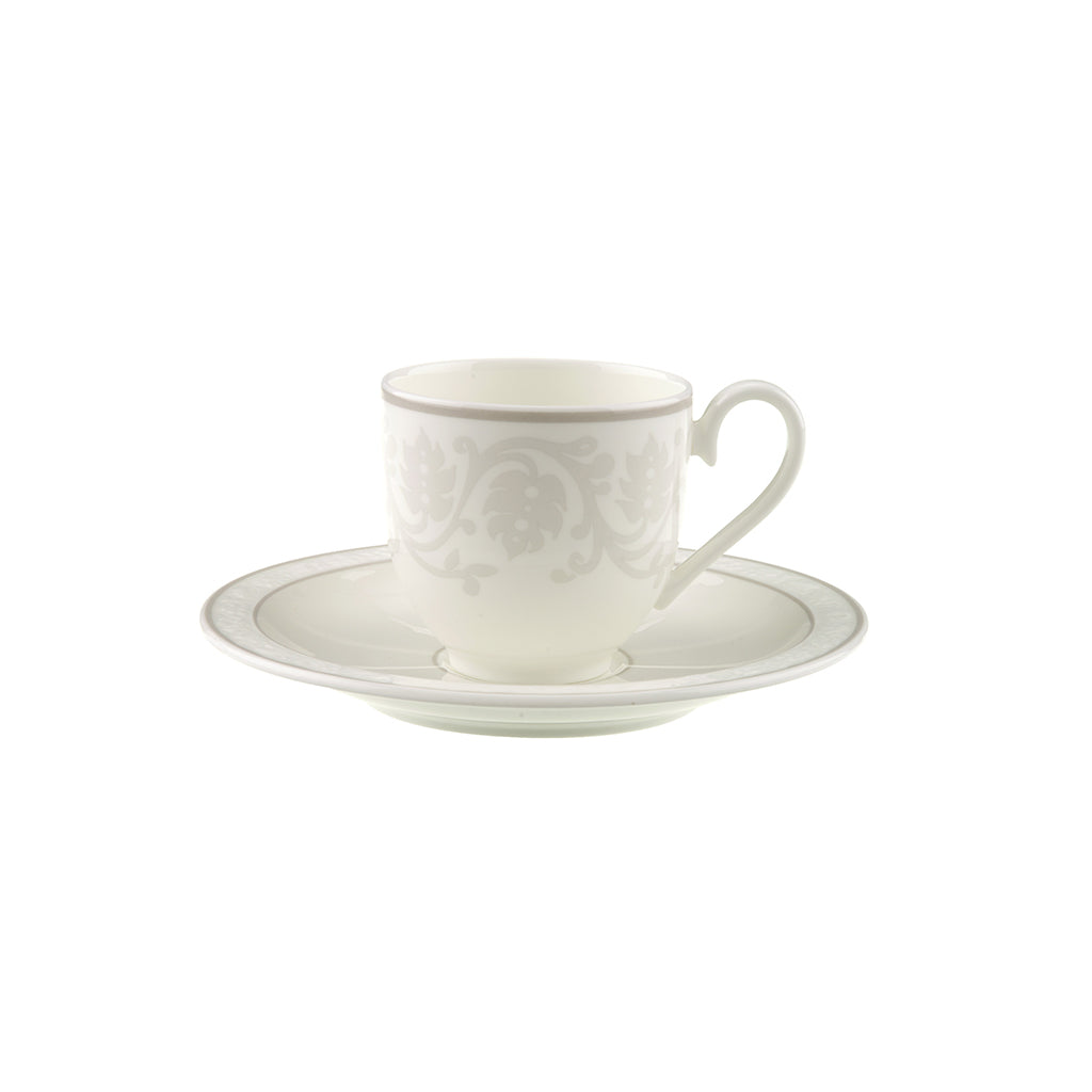 Villeroy & Boch Gray Pearl Espresso Cup and Saucer