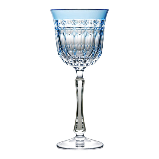 Varga Crystal Barcelona Sky Blue Water Goblet