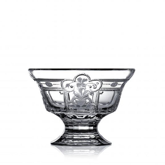 Varga Crystal Imperial Clear Single Footed Bowl 6"