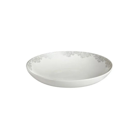 Denby Monsoon Filigree Silver Pasta Bowl 24cm