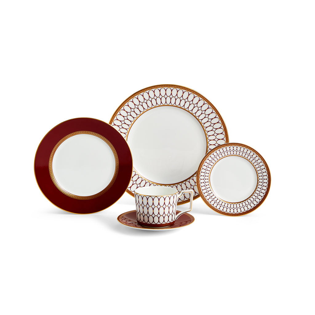 Wedgwood Renaissance Red Dinner Set of 5