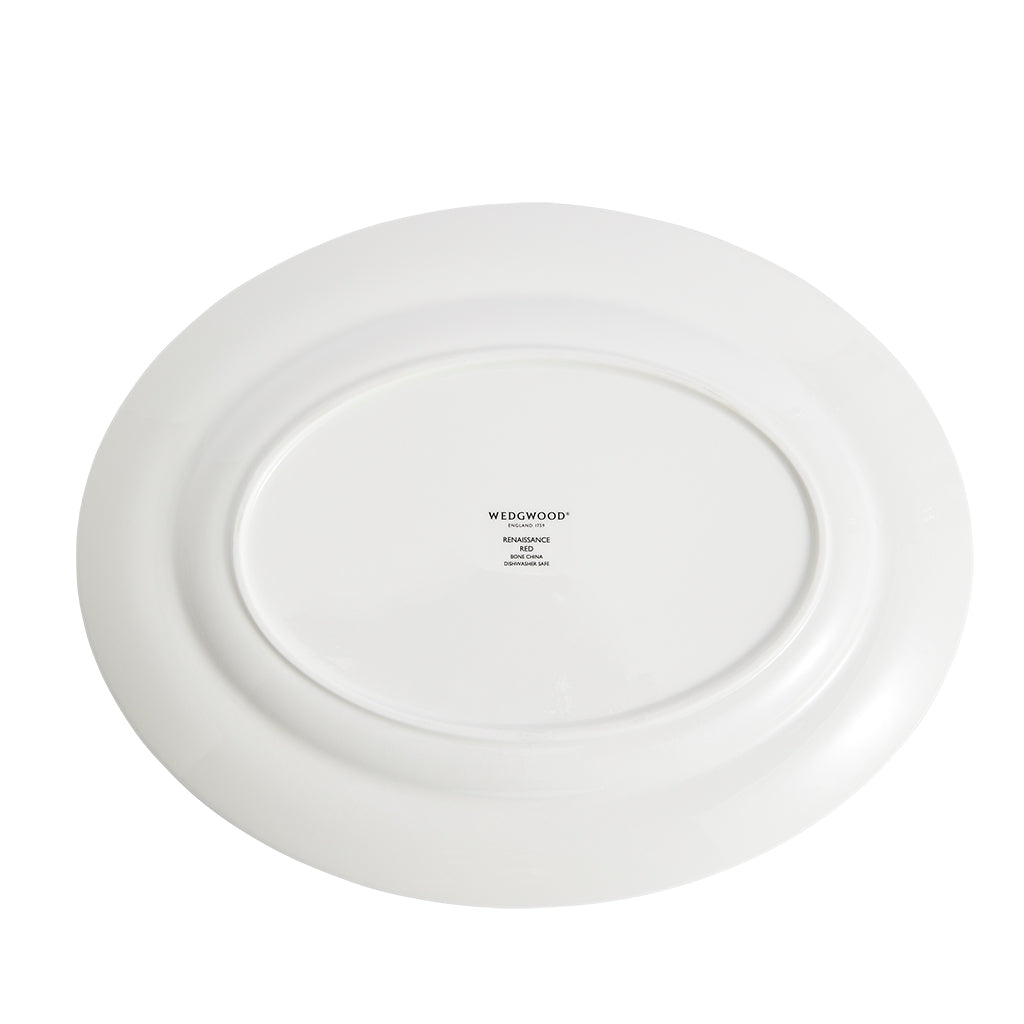 Wedgwood Renaissance Red Oval Dish 35cm