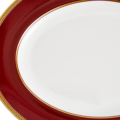 Wedgwood Renaissance Red Oval Dish 35cm