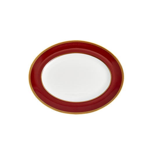 Wedgwood Renaissance Red Oval Dish 35cm