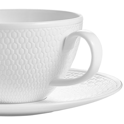 Wedgwood Gio White Tea Cup & Saucer