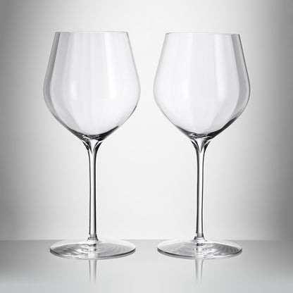 Waterford Crystal Elegance Optic Red Wine Glass Set of 2