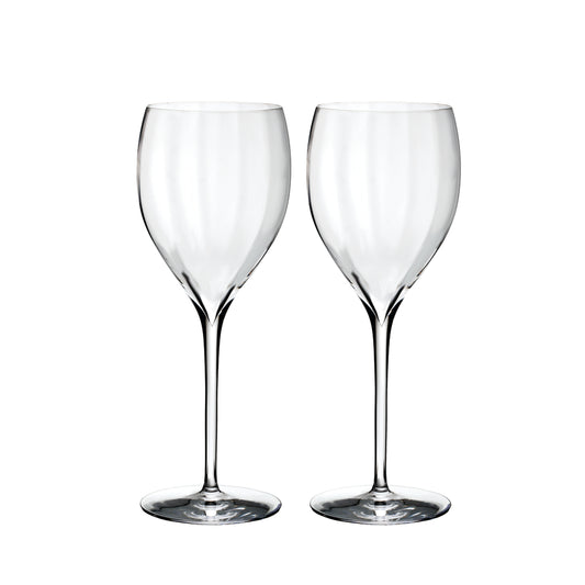 Waterford Crystal Elegance Optic Crisp White Wine Glass Set of 2