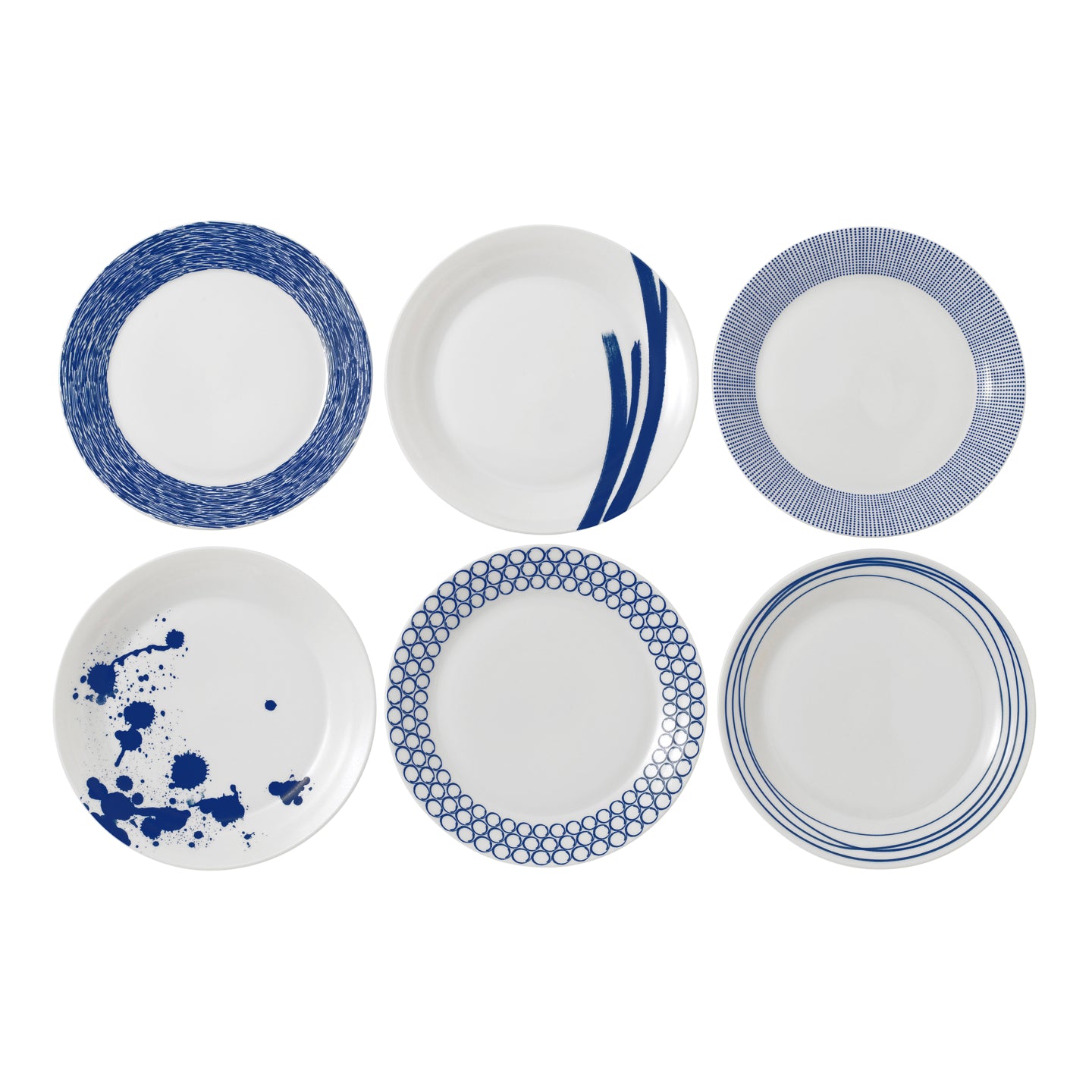 Royal Doulton Pacific Mixed Plates 29cm Set of 6