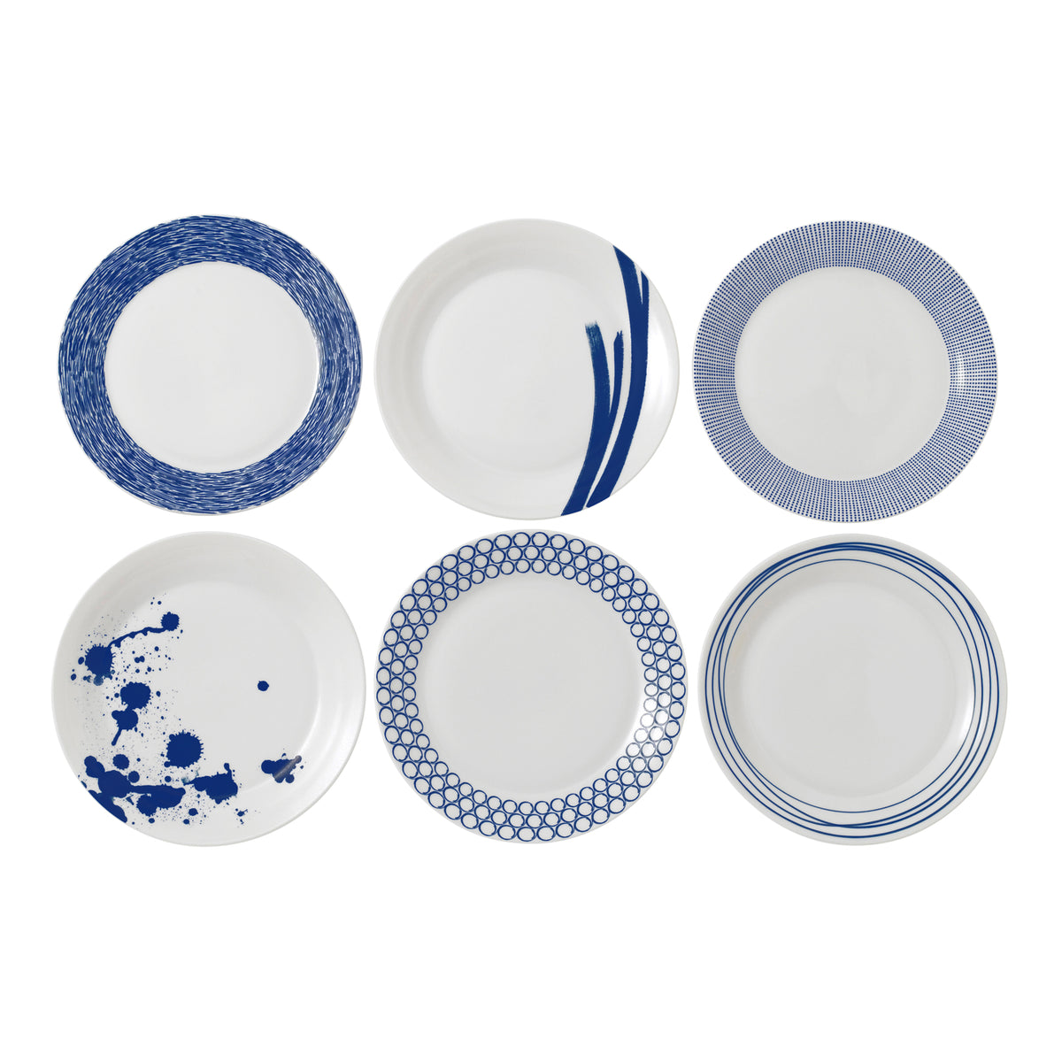 Royal Doulton Pacific Mixed Plates 29cm Set of 6