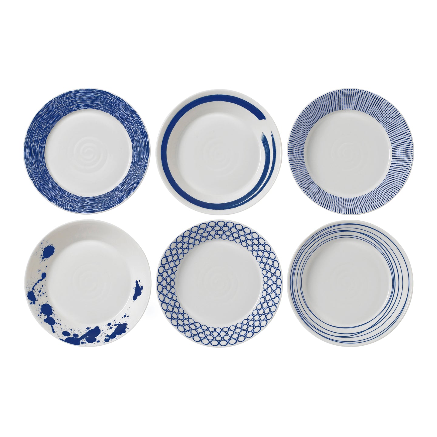 Royal Doulton Pacific Mixed Pasta Bowls 23cm Set of 6