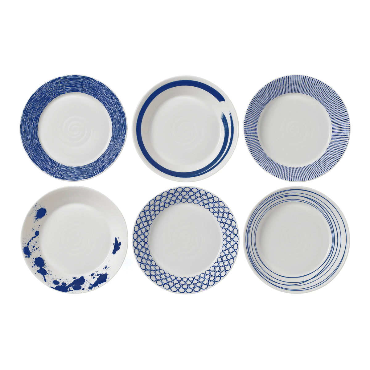 Royal Doulton Pacific Mixed Pasta Bowls 23cm Set of 6