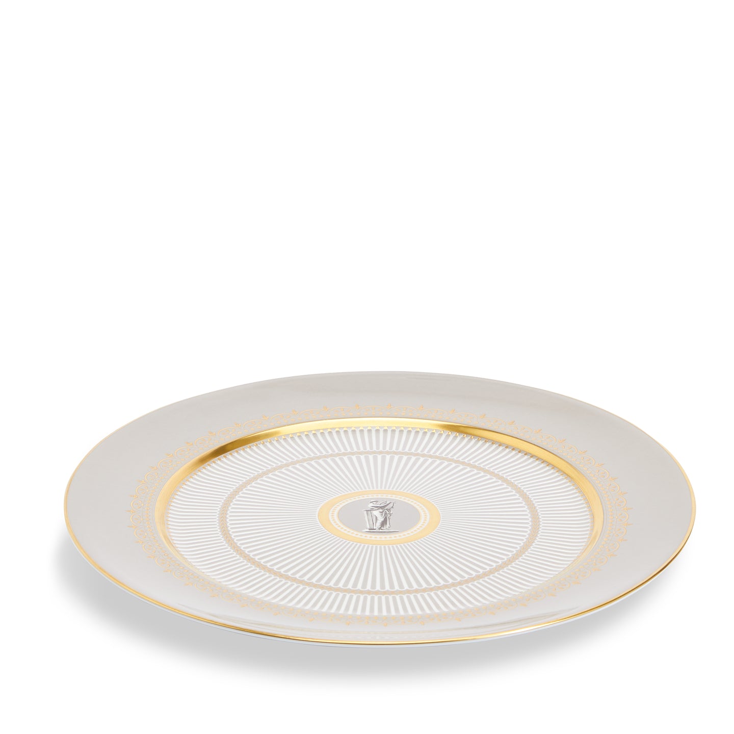 Wedgwood Anthemion Grey Plate 30.6cm