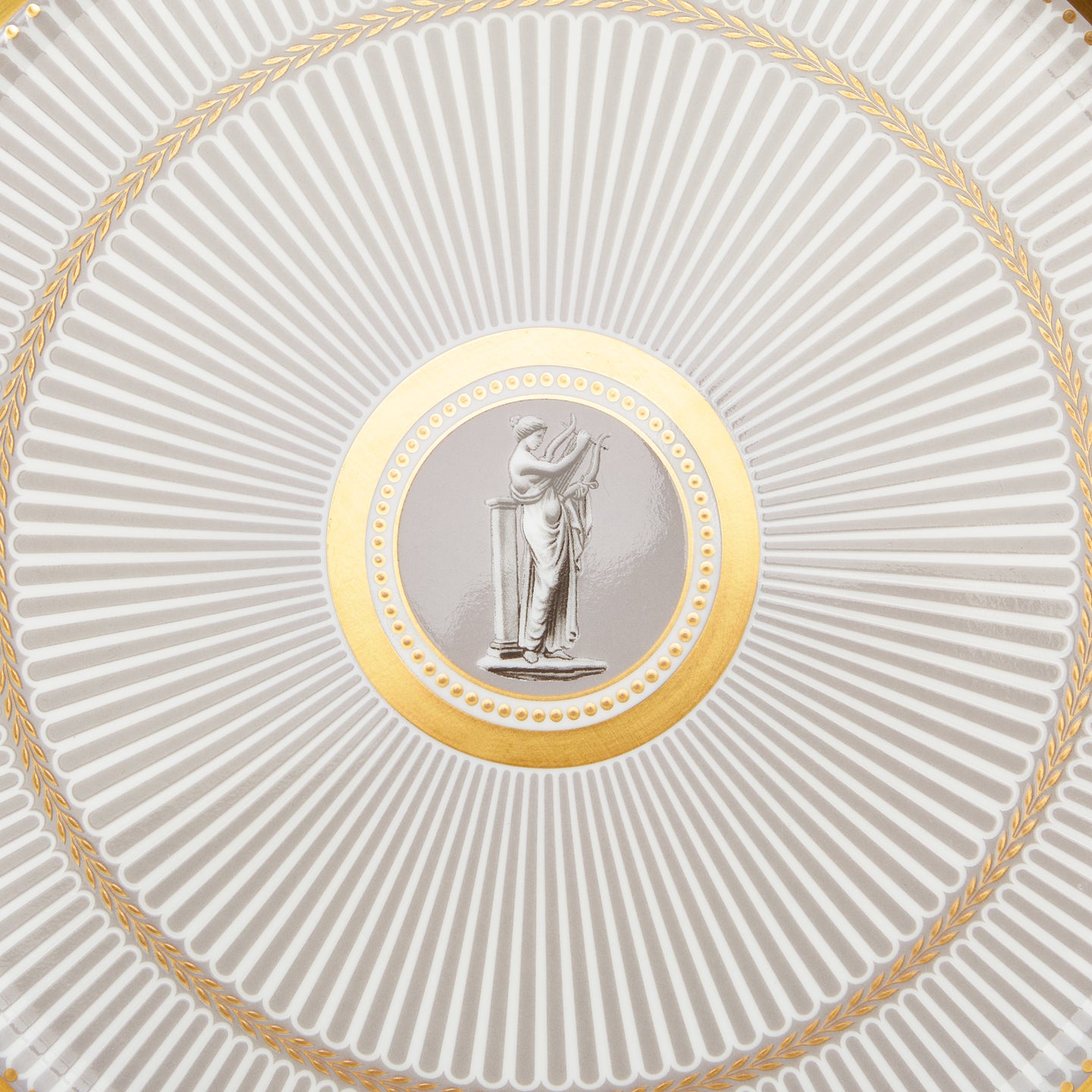 Wedgwood Anthemion Grey Plate 30.6cm