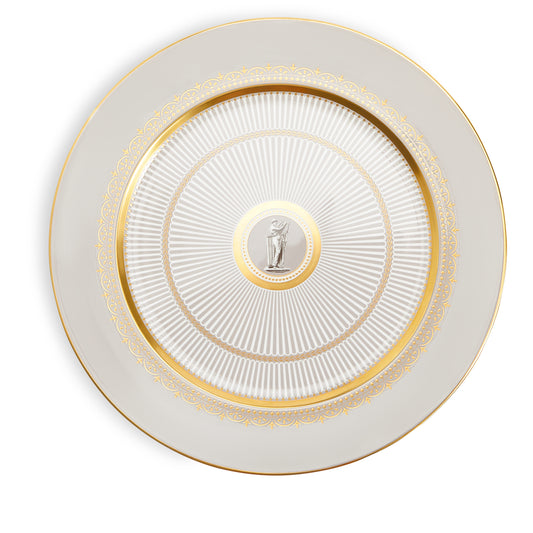 Wedgwood Anthemion Grey Plate 30.6cm