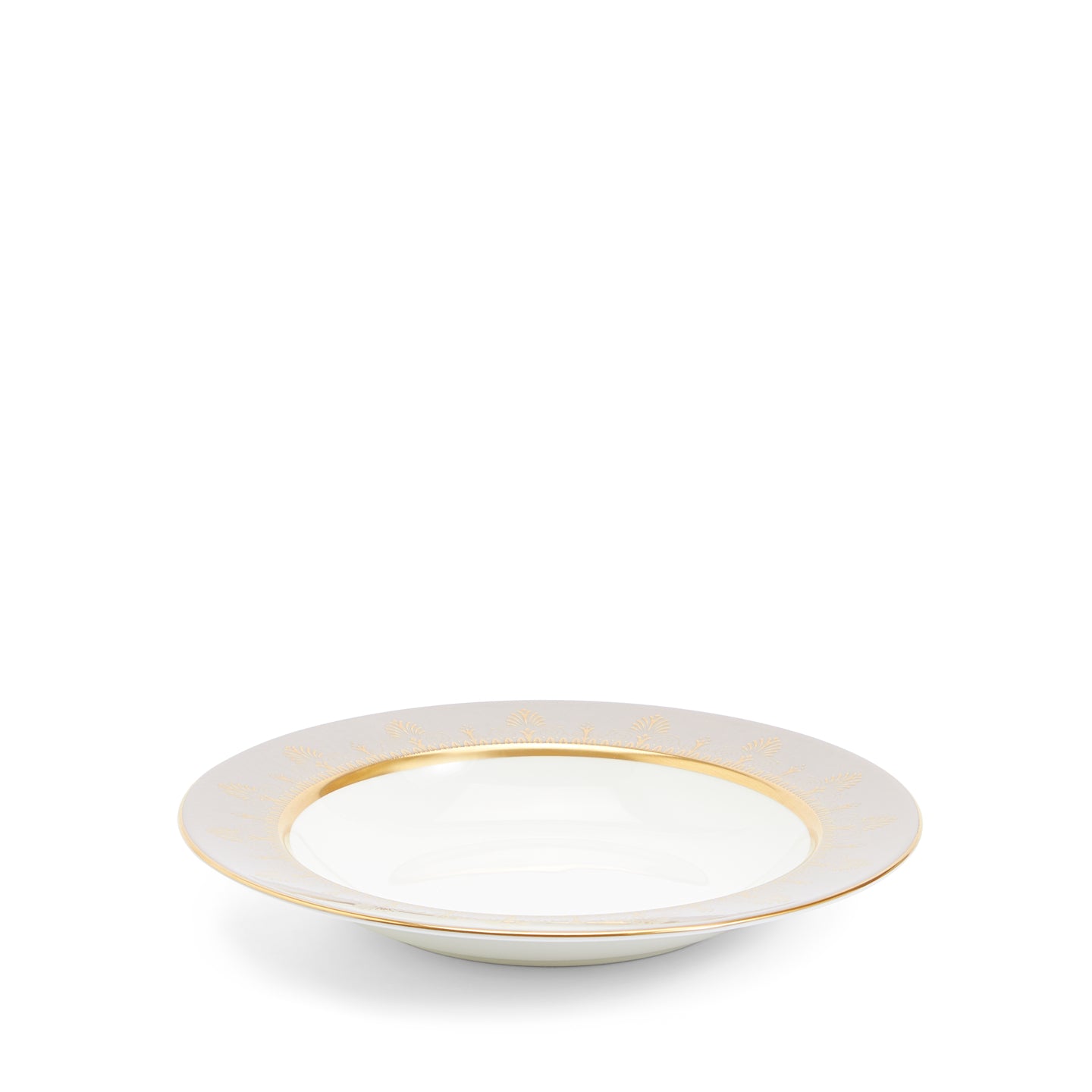 Wedgwood Anthemion Grey Rim Soup