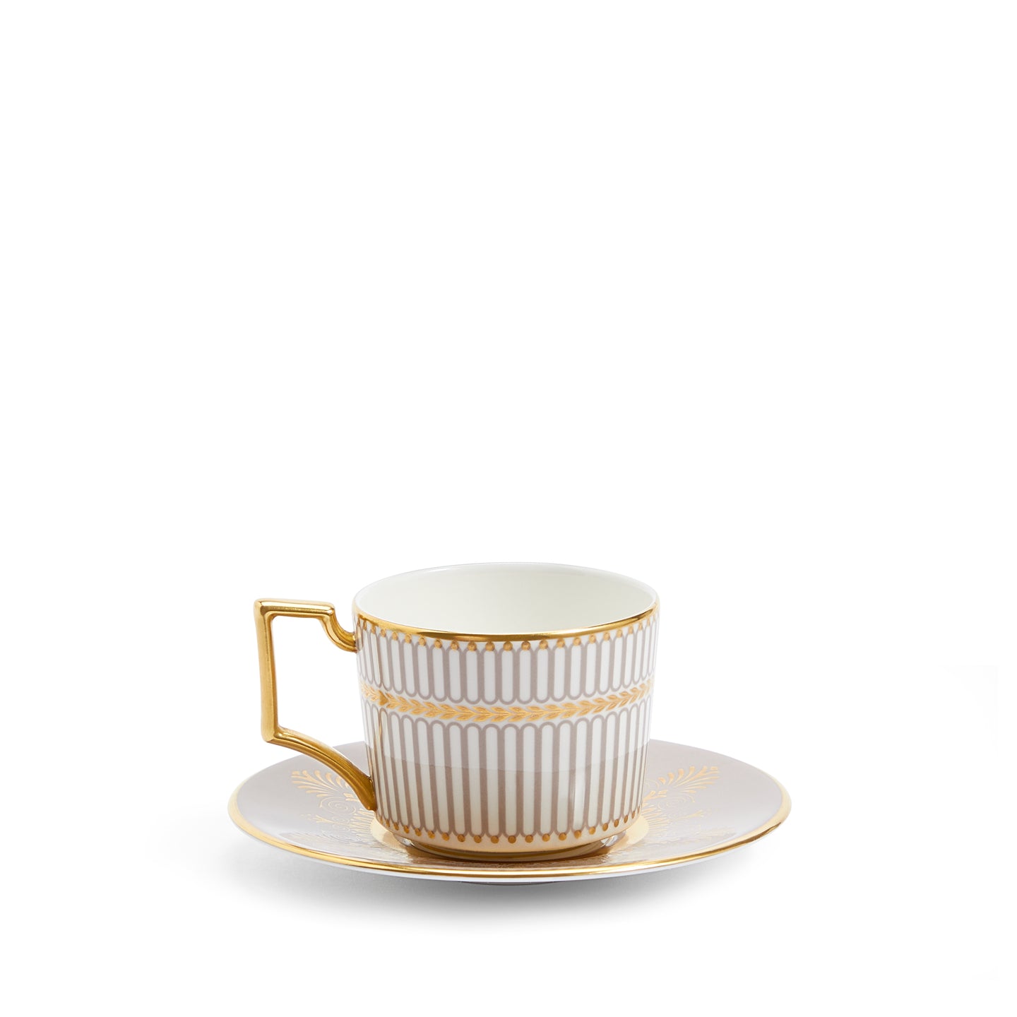 Wedgwood Anthemion Grey Espresso Cup and Saucer