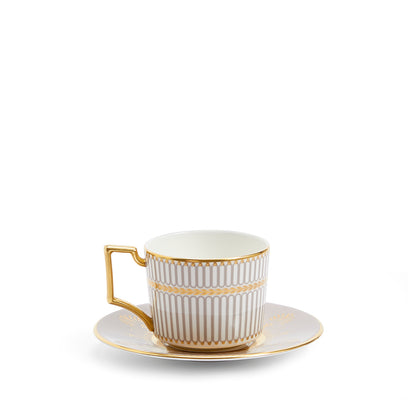 Wedgwood Anthemion Grey Espresso Cup and Saucer