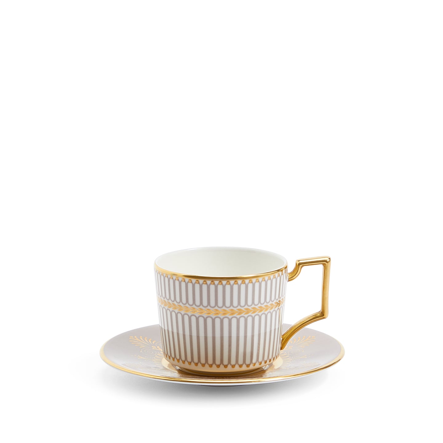 Wedgwood Anthemion Grey Espresso Cup and Saucer
