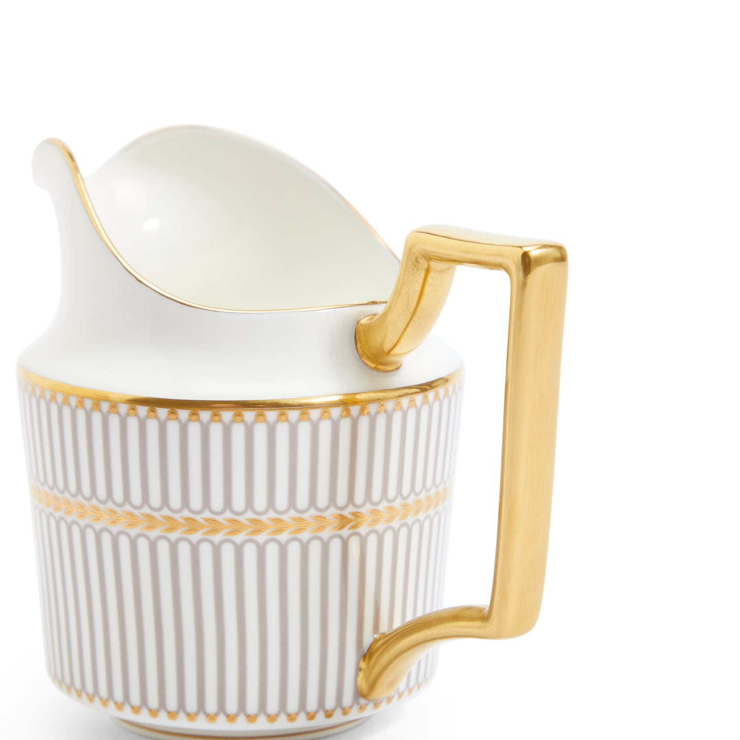 Wedgwood Anthemion Grey Sugar and Creamer