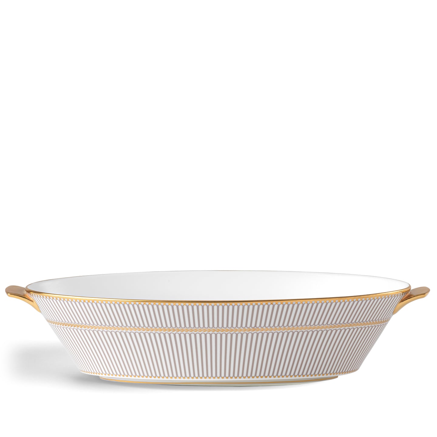 Wedgwood Anthemion Grey Serving Bowl