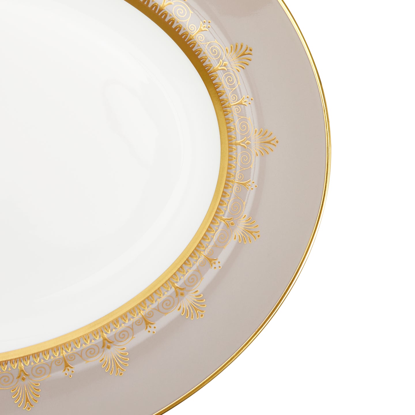 Wedgwood Anthemion Grey Oval Platter