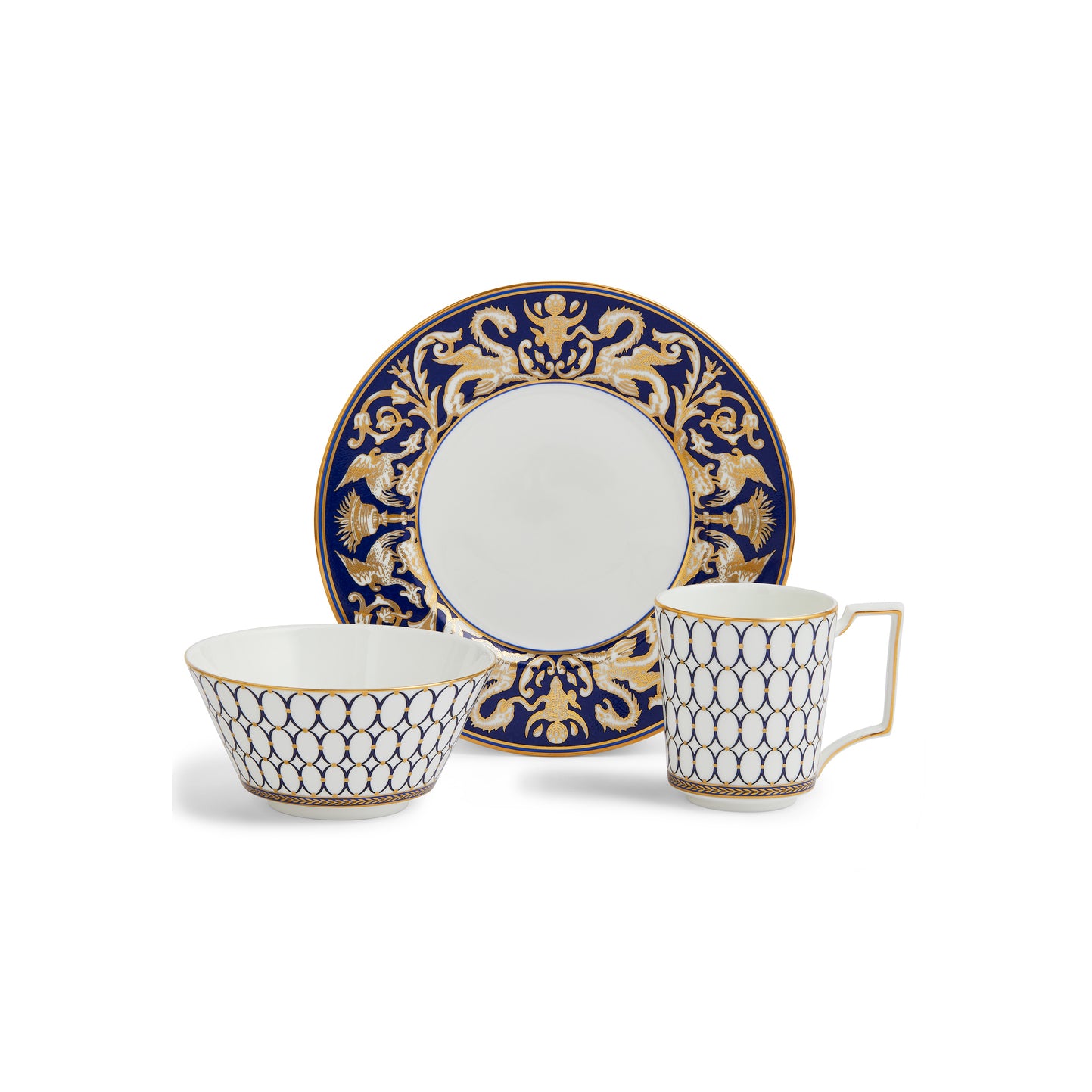 Wedgwood Renaissance Gold 3 piece Place Setting