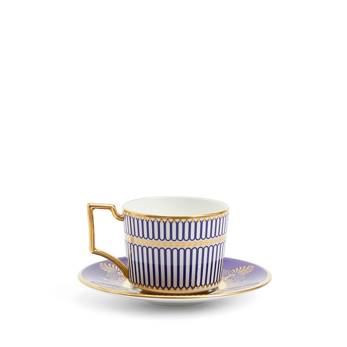 Wedgwood Anthemion Blue Coffee Cup and Saucer
